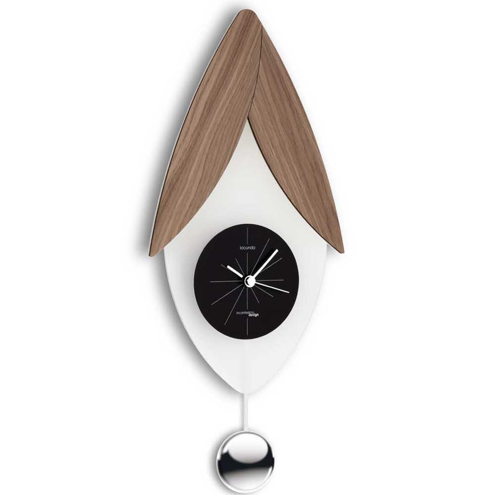 Orologio da Parete Incantesimo Design Locundo Pendolo Bianco Venato –  Tendenze Casa