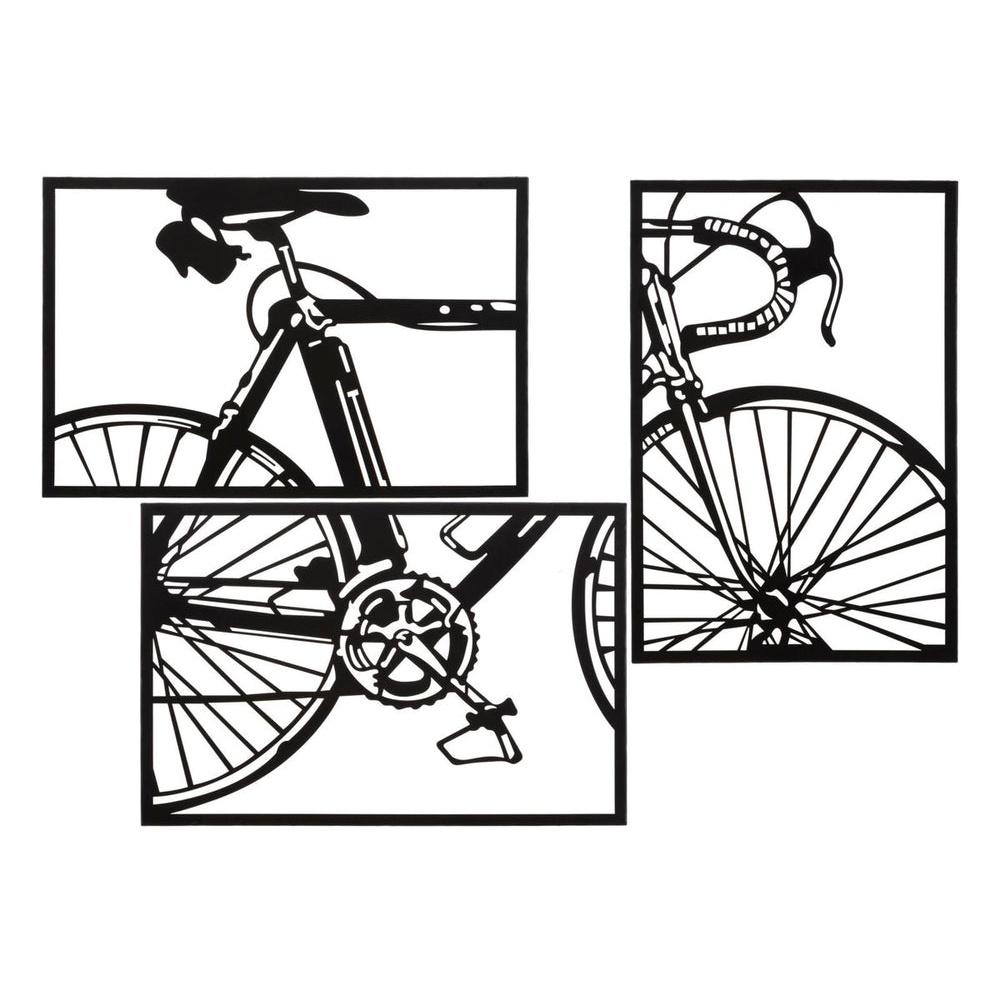 Pannello Da Muro Bike Set 3Pz Cm 40X1.3X60 (Singolo Pz)