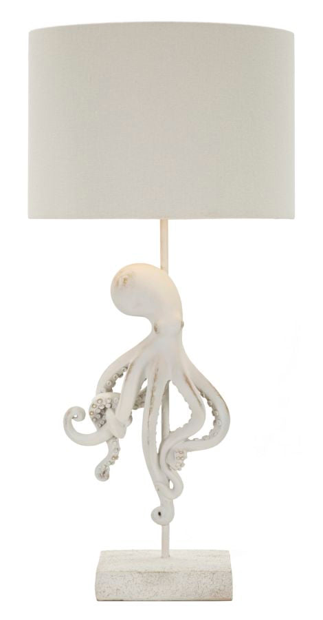 Lampada Da Tavolo Octopus Bianca Cm Ø 30.5X64.5