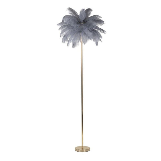 Lampada Da Terra Palm Grigia Cm Ø 55X160