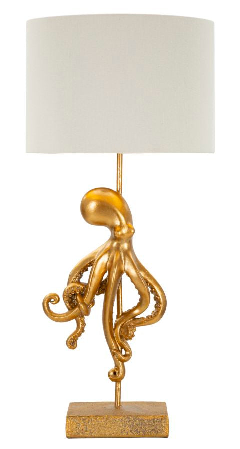 Lampada Da Tavolo Octopus Gold Cm Ø 30.5X64.5