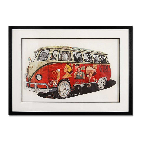 ADM Quadro Collage Volkswagen Van Vintage 1 SA026A1