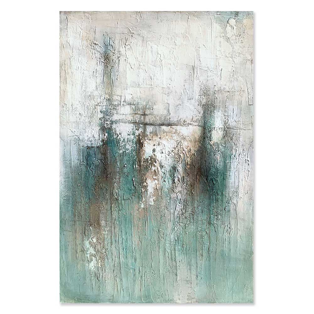 Agave Quadro Astratto Teal 100x150