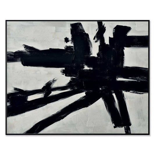 Agave Quadro Astratto Omaggio a Kline 150x120