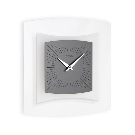 Incantesimo Design Wall Clock Quintus Smoke Grey