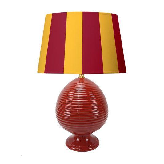 Palais Royal Burgundy Striped Lamp