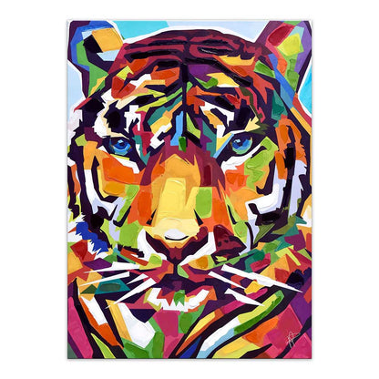 ADM Quadro Tigre Pop Art Multicolore WF057X1