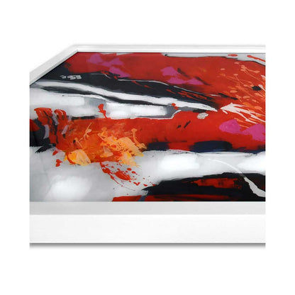 ADM Quadro Astratto su Plexiglas Rosso e Bianco WA013WA