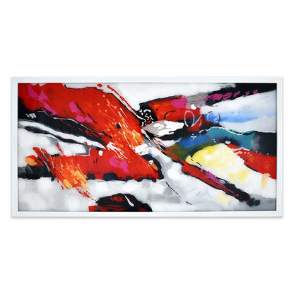 ADM Quadro Astratto su Plexiglas Rosso e Bianco WA013WA