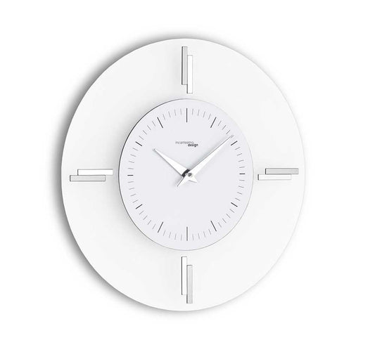 Incantesimo Design Wall Clock Aries Metal White