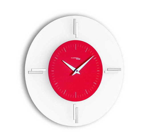 Spell Design Wall Clock Aries Metal Red