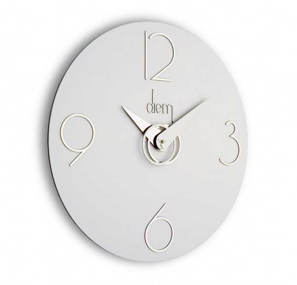 Incantesimo Design Wall Clock Diem White