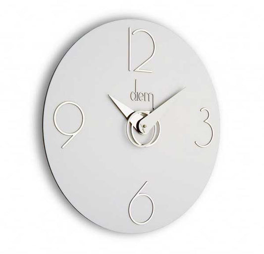 Incantesimo Design Wall Clock Diem White