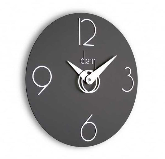 Incantesimo Design Wall Clock Diem Black