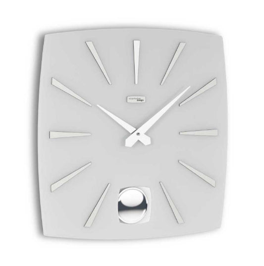 Incantesimo Design Orologio da Parete Electa Pendolo Grigio Lucido