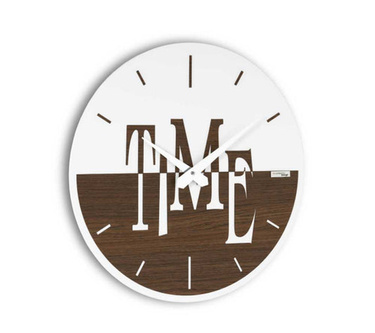 Incantesimo Design Wall Clock Time Moka